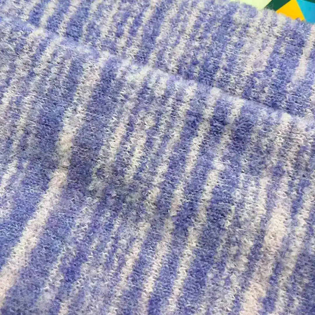 China Yarn for Ladies Vest (Sweater),Men’s Vest (Sweater),Open Cardigan (Sweater),Full-Zipper Cardigan (Sweater),Half-Zipper Cardigan (Sweater),Shirt Long Sleeve Button (Sweater),Crew Neck Pullover (Sweater),Crop Top Pullover (Sweater),T-shirt (Sweater) Boucle Yarn Fancy Yarn Wool Acrylic Recycled Polyester Polyester Elastane purple color buy from China wholesaler bulk order at wholesale price free worldwide shipping Alibaba