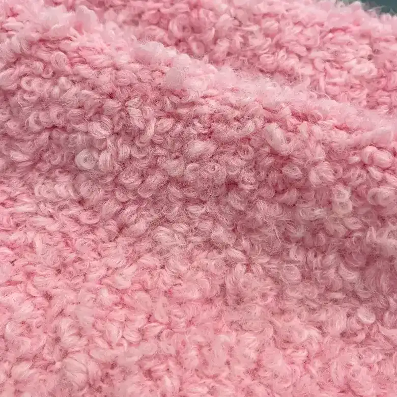 China Yarn for Shirt Long Sleeve Zipper (Sweater),Round Neck Pullover (Sweater),Crew Neck Pullover (Sweater),Crop Top Pullover (Sweater),Hoodie  (Sweater) Boucle Yarn Fancy Yarn Wool Acrylic Nylon Recycled Polyester Polyester pink color buy from China wholesaler bulk order at wholesale price free worldwide shipping Alibaba