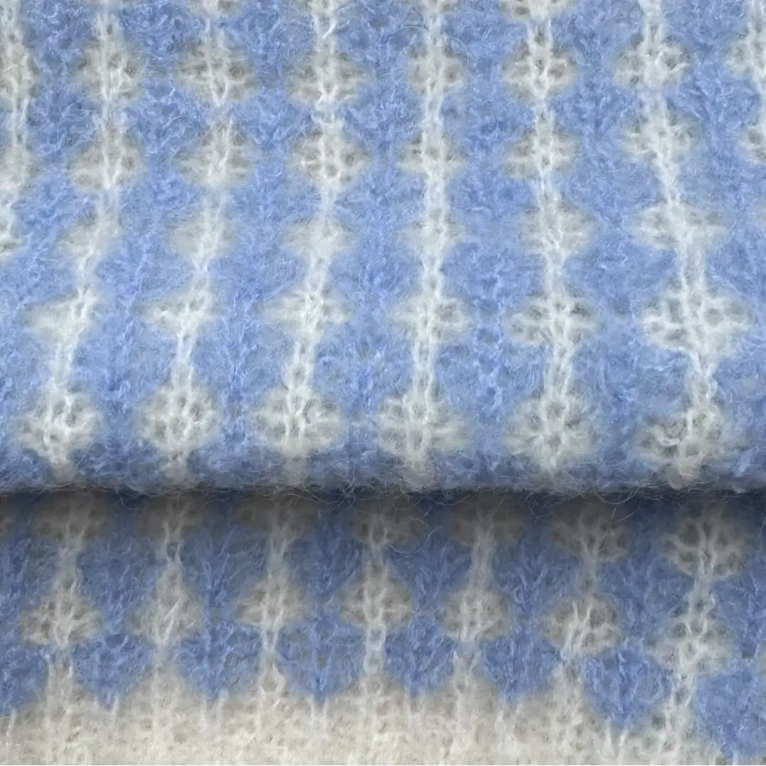 China Yarn for Ladies Vest (Sweater),Shirt Long Sleeve Zipper (Sweater),T-shirt (Sweater) Air Spun Yarn Fancy Yarn Mohair Wool Acrylic Nylon Spandex blue color buy from China wholesaler bulk order at wholesale price free worldwide shipping Alibaba