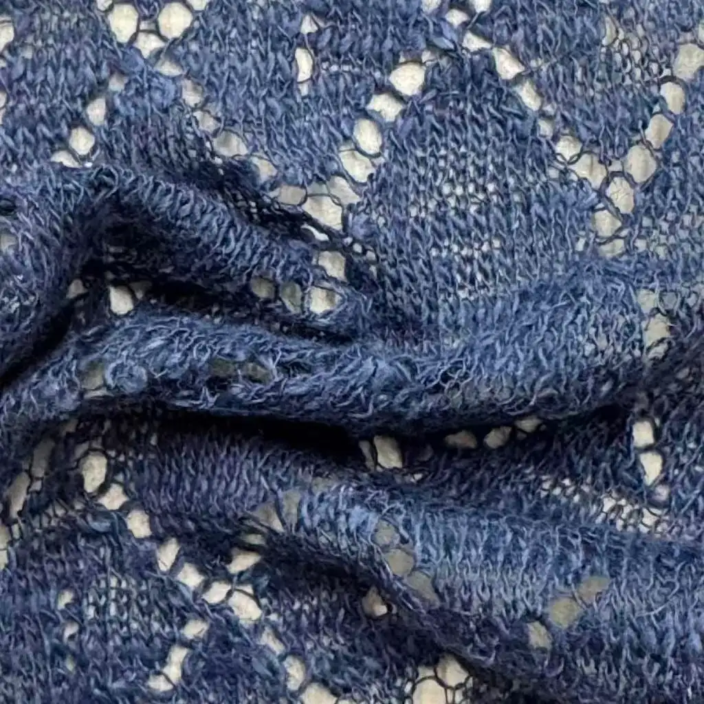 China Yarn for Ladies Vest (Sweater),Half-Zipper Cardigan (Sweater),Shirt Long Sleeve Button (Sweater) Slub Yarn Fancy Yarn Linen Polyester Blue color buy from China wholesaler bulk order at wholesale price free worldwide shipping Alibaba