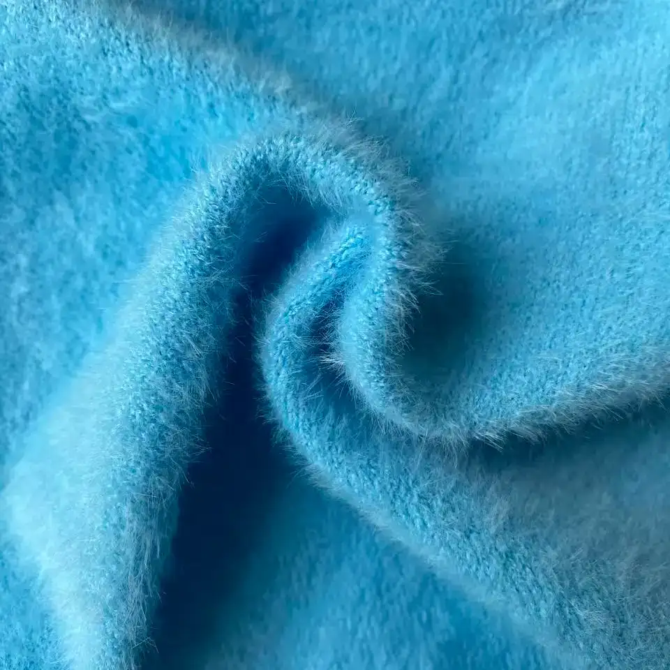 China Yarn for Ladies Vest (Sweater),Open Cardigan (Sweater),Shirt Long Sleeve Button (Sweater),Shirt Half Sleeve Button (Sweater),Knitted Jacket (Sweater),Round Neck Pullover (Sweater),Crew Neck Pullover (Sweater),Crop Top Pullover (Sweater),T-shirt (Sweater) Feather Yarn Fancy Yarn PBT BLUE color buy from China wholesaler bulk order at wholesale price free worldwide shipping Alibaba