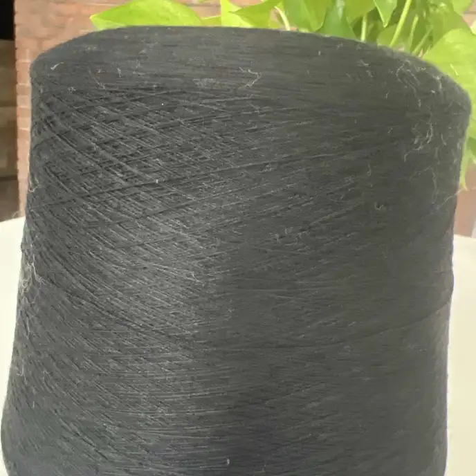 China Yarn for Full-Zipper Cardigan (Sweater),Half-Zipper Cardigan (Sweater) Core Spun Yarn Regular Yarn Nylon Polyester Acrylic Wool Gray color buy from China wholesaler bulk order at wholesale price free worldwide shipping Alibaba