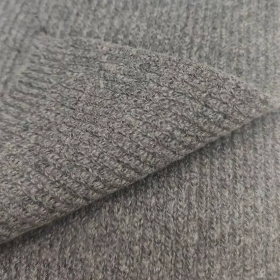 China Yarn for Open Cardigan (Sweater),Full-Zipper Cardigan (Sweater),Half-Zipper Cardigan (Sweater) Mossy Yarn Fancy Yarn BCI Cotton Recycled Polyester Gray color buy from China wholesaler bulk order at wholesale price free worldwide shipping Alibaba