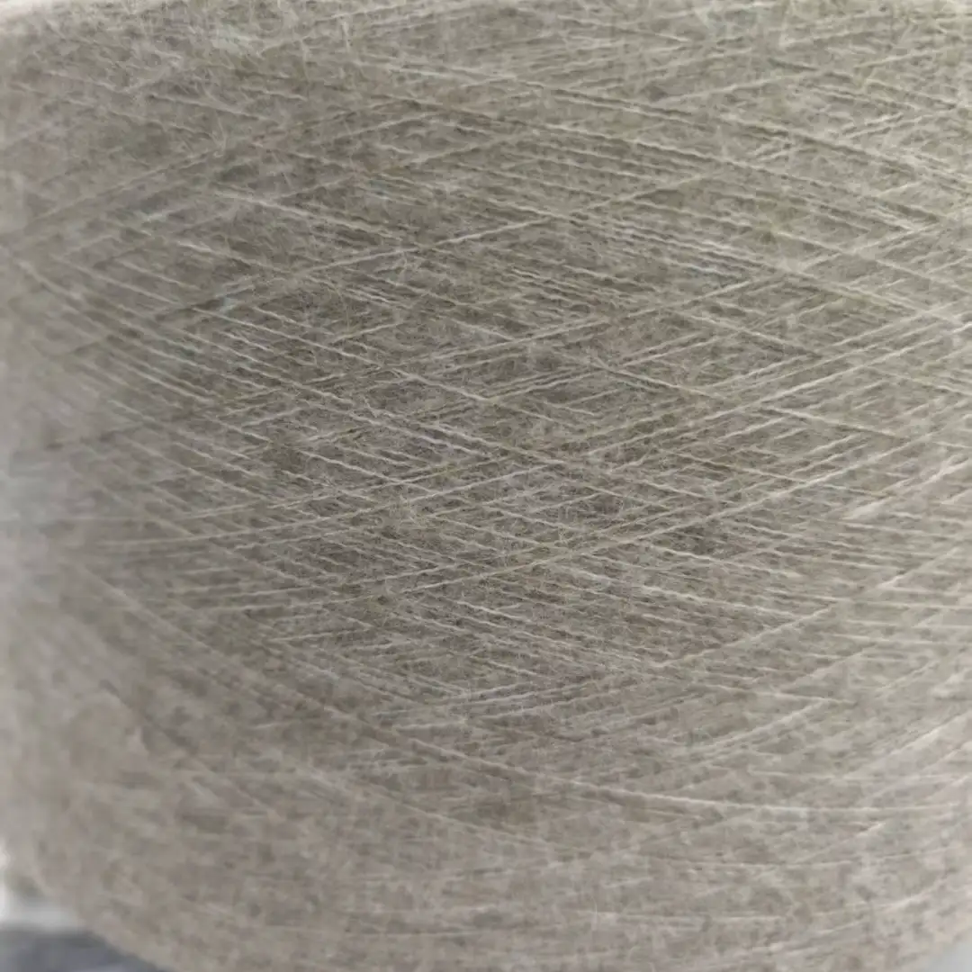 China Yarn for Open Cardigan (Sweater),Full-Zipper Cardigan (Sweater),Half-Zipper Cardigan (Sweater) Mossy Yarn Fancy Yarn Recycled Polyester Acrylic Wool Spandex apricot color buy from China wholesaler bulk order at wholesale price free worldwide shipping Alibaba