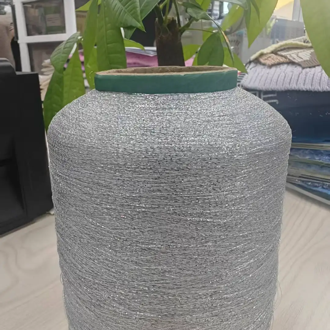 China Yarn for Half-Zipper Cardigan (Sweater),Shirt Half Sleeve Button (Sweater),Shirt Half Sleeve Zipper (Sweater),T-shirt (Sweater) Lurex Lurex Lurex silver color buy from China wholesaler bulk order at wholesale price free worldwide shipping Alibaba