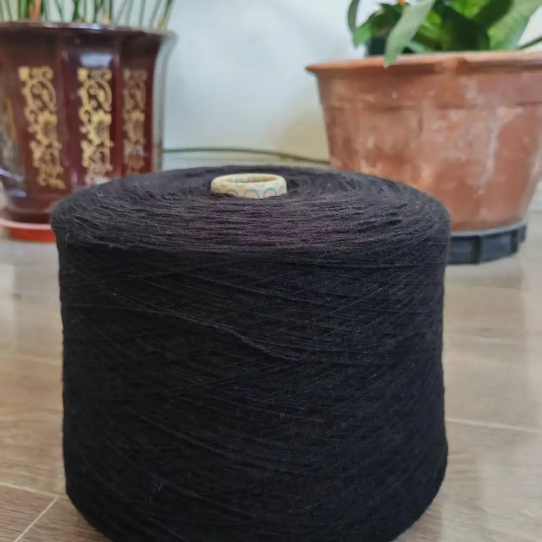 China Yarn for Open Cardigan (Sweater),Full-Zipper Cardigan (Sweater),Half-Zipper Cardigan (Sweater),Shirt Long Sleeve Button (Sweater) Semi-Worsted Spun Regular Yarn Acrylic BLACK color buy from China wholesaler bulk order at wholesale price free worldwide shipping Alibaba