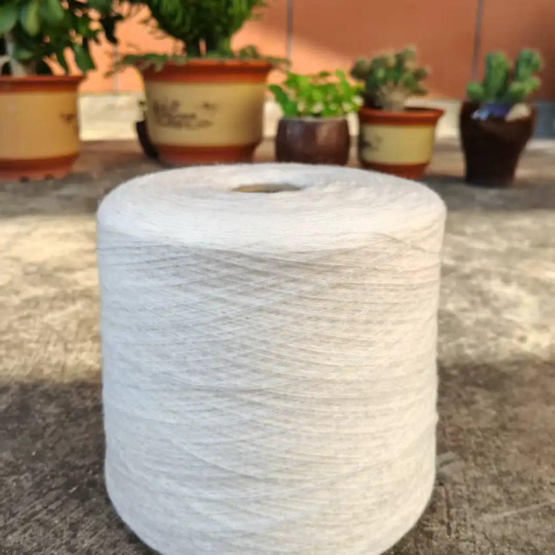 China Yarn for Open Cardigan (Sweater),Full-Zipper Cardigan (Sweater),Half-Zipper Cardigan (Sweater) Semi-Worsted Spun Regular Yarn Acrylic white color buy from China wholesaler bulk order at wholesale price free worldwide shipping Alibaba