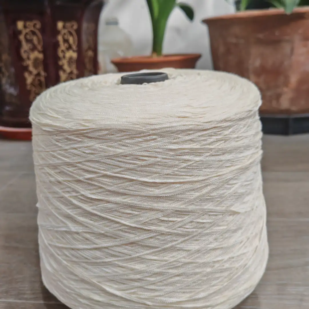 China Yarn for Full-Zipper Cardigan (Sweater),Half-Zipper Cardigan (Sweater),Shirt Long Sleeve Button (Sweater) Tubular Tape Yarn Fancy Yarn Acrylic Nylon cream-coloured color buy from China wholesaler bulk order at wholesale price free worldwide shipping Alibaba
