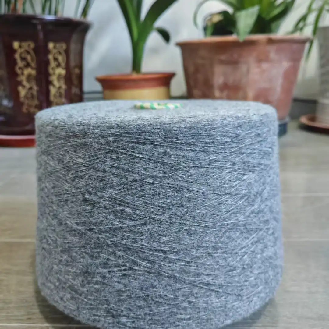 China Yarn for Full-Zipper Cardigan (Sweater),Half-Zipper Cardigan (Sweater),Shirt Long Sleeve Button (Sweater) Mossy Yarn Fancy Yarn Recycled Polyester Polyester Nylon Gray color buy from China wholesaler bulk order at wholesale price free worldwide shipping Alibaba