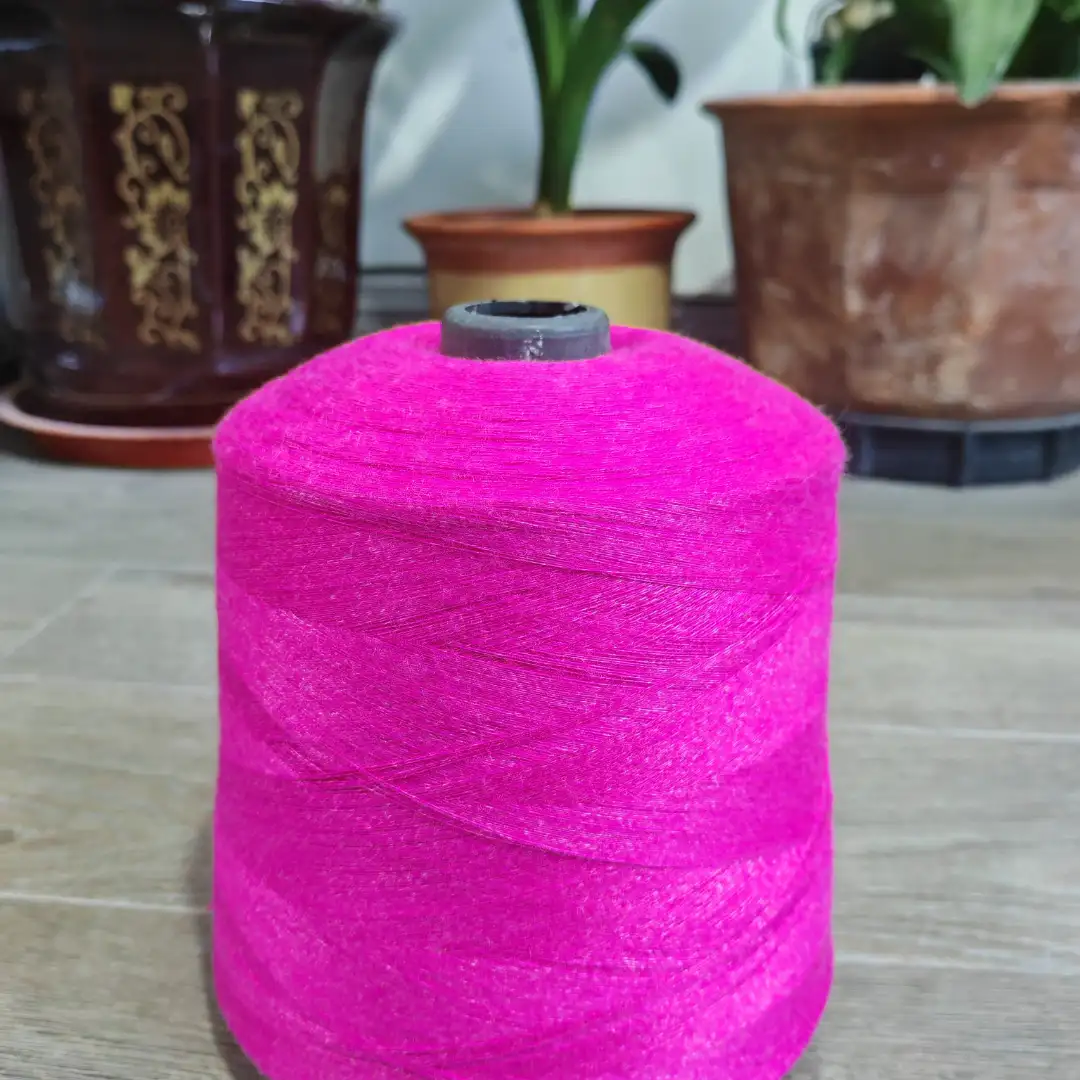 China Yarn for Open Cardigan (Sweater),Full-Zipper Cardigan (Sweater),Half-Zipper Cardigan (Sweater) Core Spun Yarn Regular Yarn Viscose Polyester Nylon Rose Red color buy from China wholesaler bulk order at wholesale price free worldwide shipping Alibaba