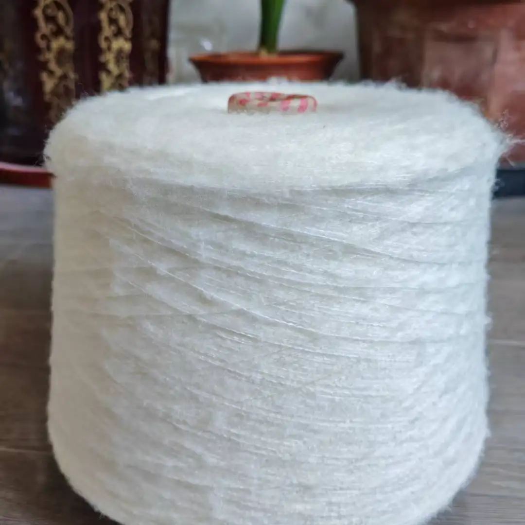 China Yarn for Open Cardigan (Sweater),Full-Zipper Cardigan (Sweater),Half-Zipper Cardigan (Sweater) Mossy Yarn Fancy Yarn Acrylic Polyester Spandex white color buy from China wholesaler bulk order at wholesale price free worldwide shipping Alibaba