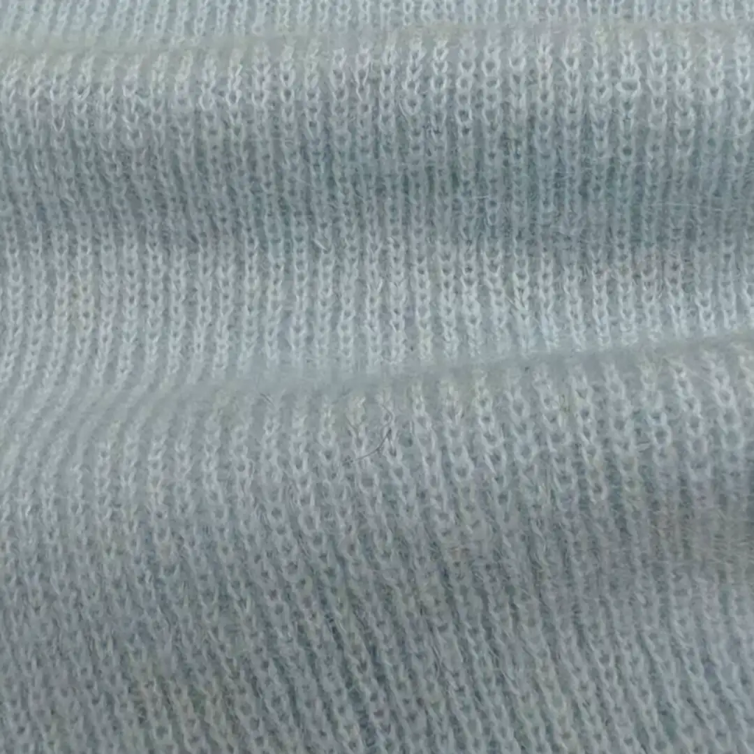 China Yarn for Open Cardigan (Sweater),Full-Zipper Cardigan (Sweater),Half-Zipper Cardigan (Sweater) Mossy Yarn Fancy Yarn Wool Mohair Nylon blue color buy from China wholesaler bulk order at wholesale price free worldwide shipping Alibaba