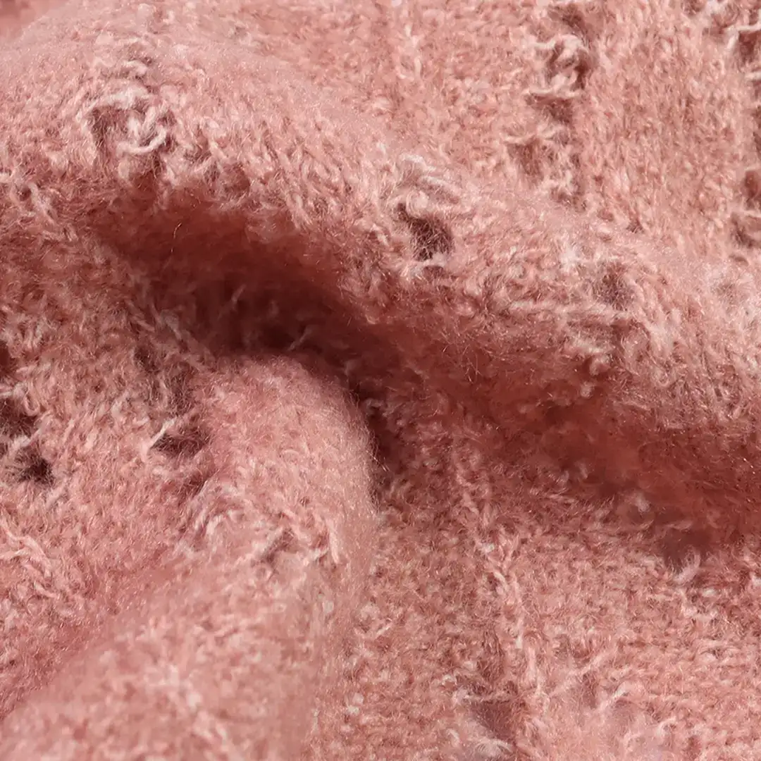 China Yarn for Open Cardigan (Sweater),Full-Zipper Cardigan (Sweater),Half-Zipper Cardigan (Sweater),Knitted Jacket (Sweater),Round Neck Pullover (Sweater) Mossy Yarn Fancy Yarn Acrylic Polyester Spandex Rose Pink color buy from China wholesaler bulk order at wholesale price free worldwide shipping Alibaba