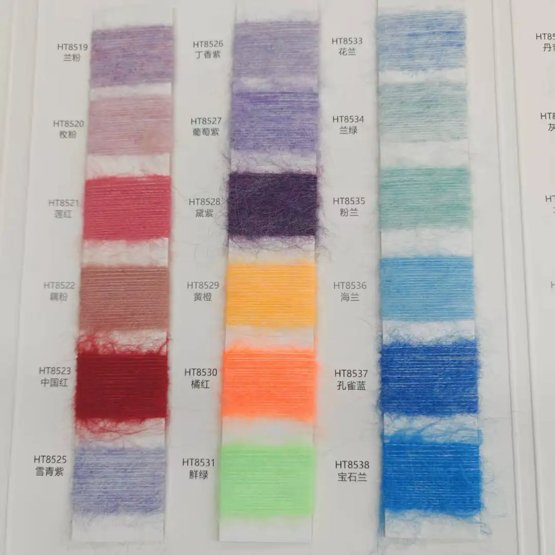 China Yarn for Open Cardigan (Sweater),Full-Zipper Cardigan (Sweater),Half-Zipper Cardigan (Sweater) Mossy Yarn Fancy Yarn Recycled Polyester Polyester Nylon Wool Spandex purple，blue color buy from China wholesaler bulk order at wholesale price free worldwide shipping Alibaba