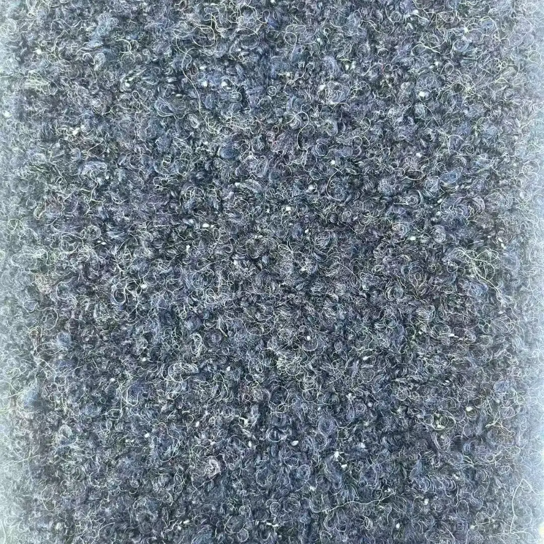 China Yarn for Knitted Jacket (Sweater),Round Neck Pullover (Sweater),Hoodie  (Sweater) Boucle Yarn Fancy Yarn Recycled Polyester Polyester Acrylic Wool Alpaca Elastane DEEP BLUE color buy from China wholesaler bulk order at wholesale price free worldwide shipping Alibaba