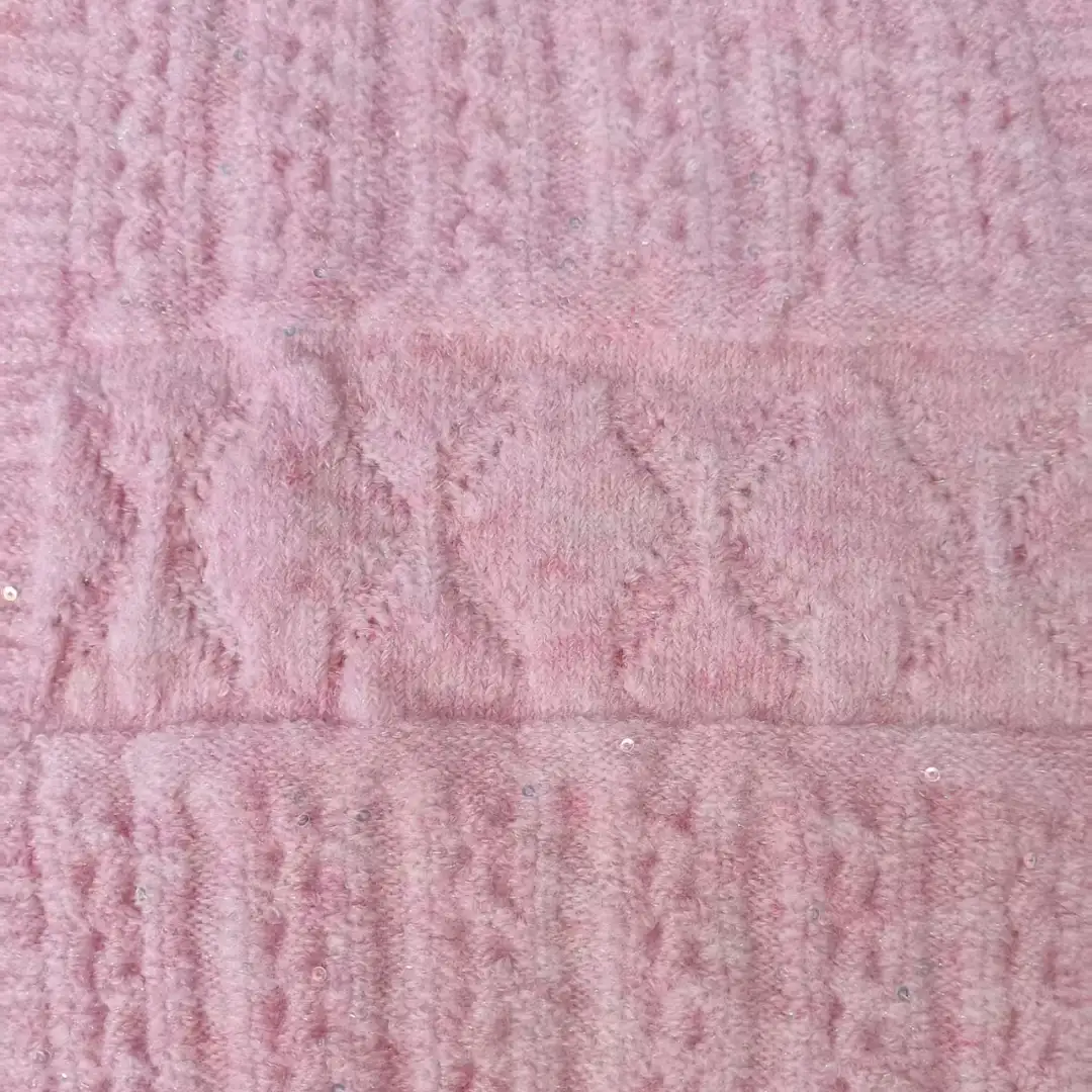 China Yarn for Knitted Jacket (Sweater),Round Neck Pullover (Sweater),Hoodie  (Sweater),Dresses (Pullover) (Sweater) Mossy Yarn Fancy Yarn Wool Acrylic Polyester Lurex Elastane Sequin pink+sparkling color buy from China wholesaler bulk order at wholesale price free worldwide shipping Alibaba