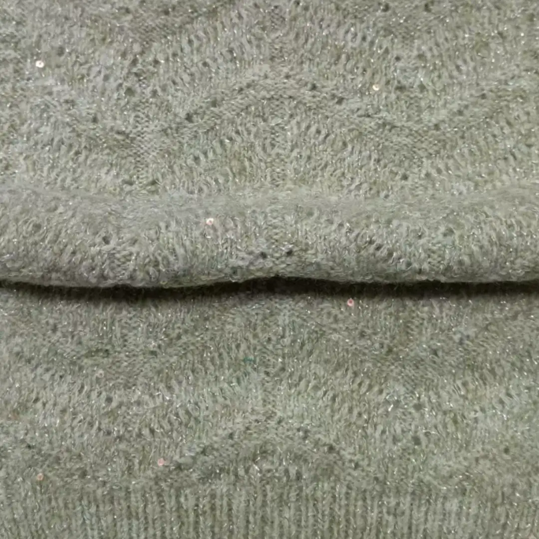 China Yarn for Roll Neck Jumper (Sweater),Kids Ruffled Edge Jumper (Sweater),Gorilla Slim Fit Layer Top (Sweater),Kids Scallop Trims Dress (Sweater) Mossy Yarn Fancy Yarn Acrylic Polyester Lurex Elastane Sequin blue, green color buy from China wholesaler bulk order at wholesale price free worldwide shipping Alibaba