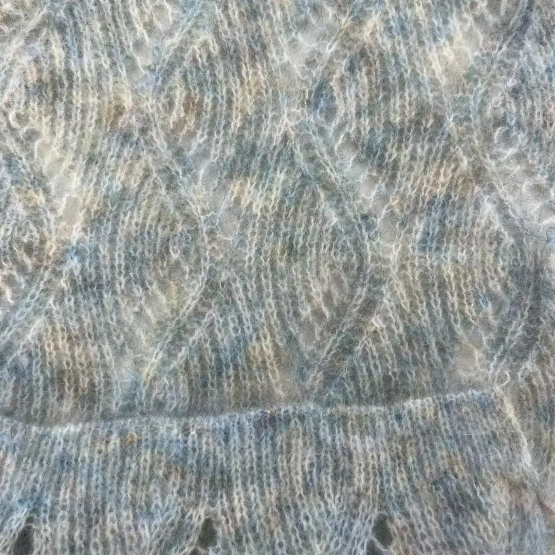 China Yarn for Knitted Jacket (Sweater),Round Neck Pullover (Sweater),Knitted Trousers (Sweater),Ruffle Tight Dress (Sweater) Mossy Yarn Fancy Yarn Mohair Wool Acrylic Nylon Elastane blue+green color buy from China wholesaler bulk order at wholesale price free worldwide shipping Alibaba