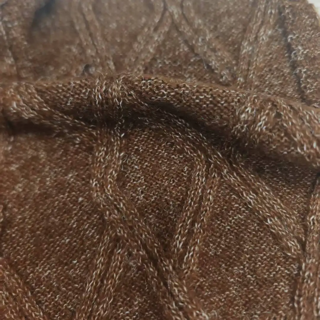 China Yarn for Open Cardigan (Sweater),Hoodie  (Sweater),Dresses (Cardigan Open) (Sweater),Skirt (Sweater) Mossy Yarn Fancy Yarn Acrylic Recycled Polyester Polyester BROWN color buy from China wholesaler bulk order at wholesale price free worldwide shipping Alibaba