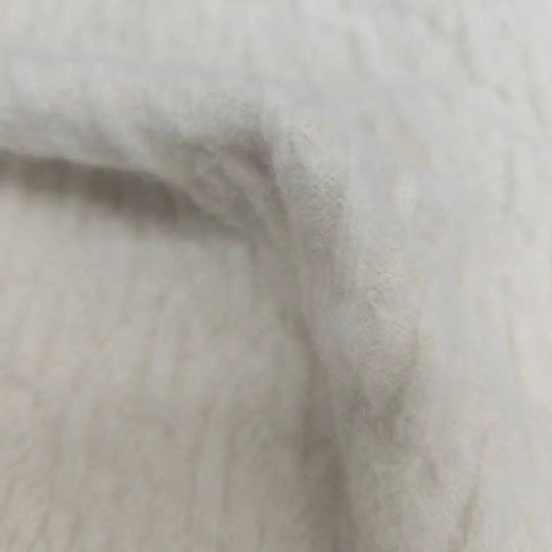 China Yarn for Open Cardigan (Sweater),Full-Zipper Cardigan (Sweater),Hoodie  (Sweater) Mossy Yarn Fancy Yarn Recycled Polyester Polyester Rayon Wool Spandex Beige color buy from China wholesaler bulk order at wholesale price free worldwide shipping Alibaba