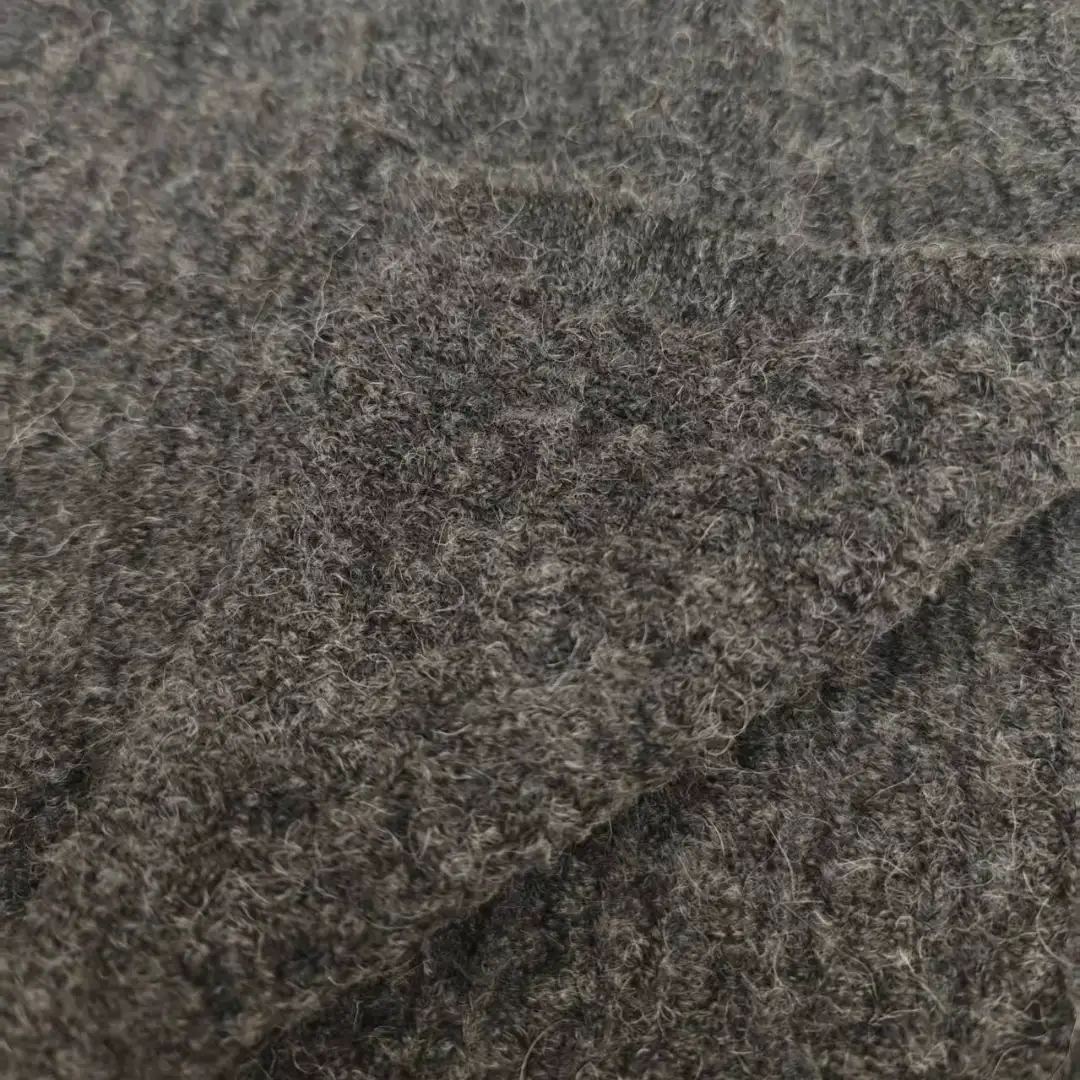 China Yarn for Open Cardigan (Sweater),Full-Zipper Cardigan (Sweater),Shirt Long Sleeve Button (Sweater),Hoodie  (Sweater) Mossy Yarn Fancy Yarn Polyester Acrylic Nylon Wool Alpaca Spandex Dark gray color buy from China wholesaler bulk order at wholesale price free worldwide shipping Alibaba