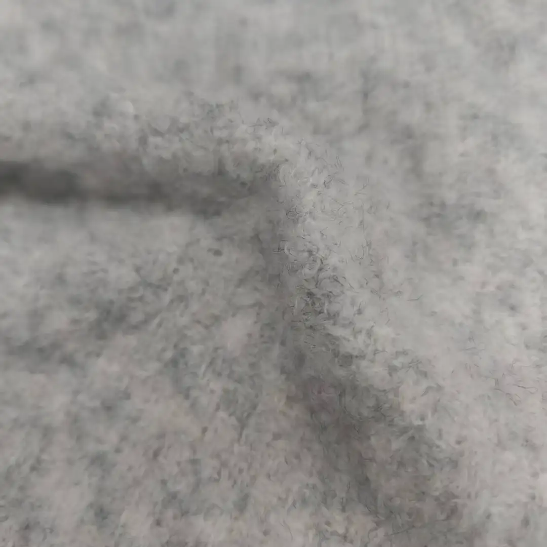 China Yarn for Full-Zipper Cardigan (Sweater),Half-Zipper Cardigan (Sweater),Round Neck Pullover (Sweater),Hoodie  (Sweater) Boucle Yarn Fancy Yarn Polyester Spandex Grey flower color buy from China wholesaler bulk order at wholesale price free worldwide shipping Alibaba