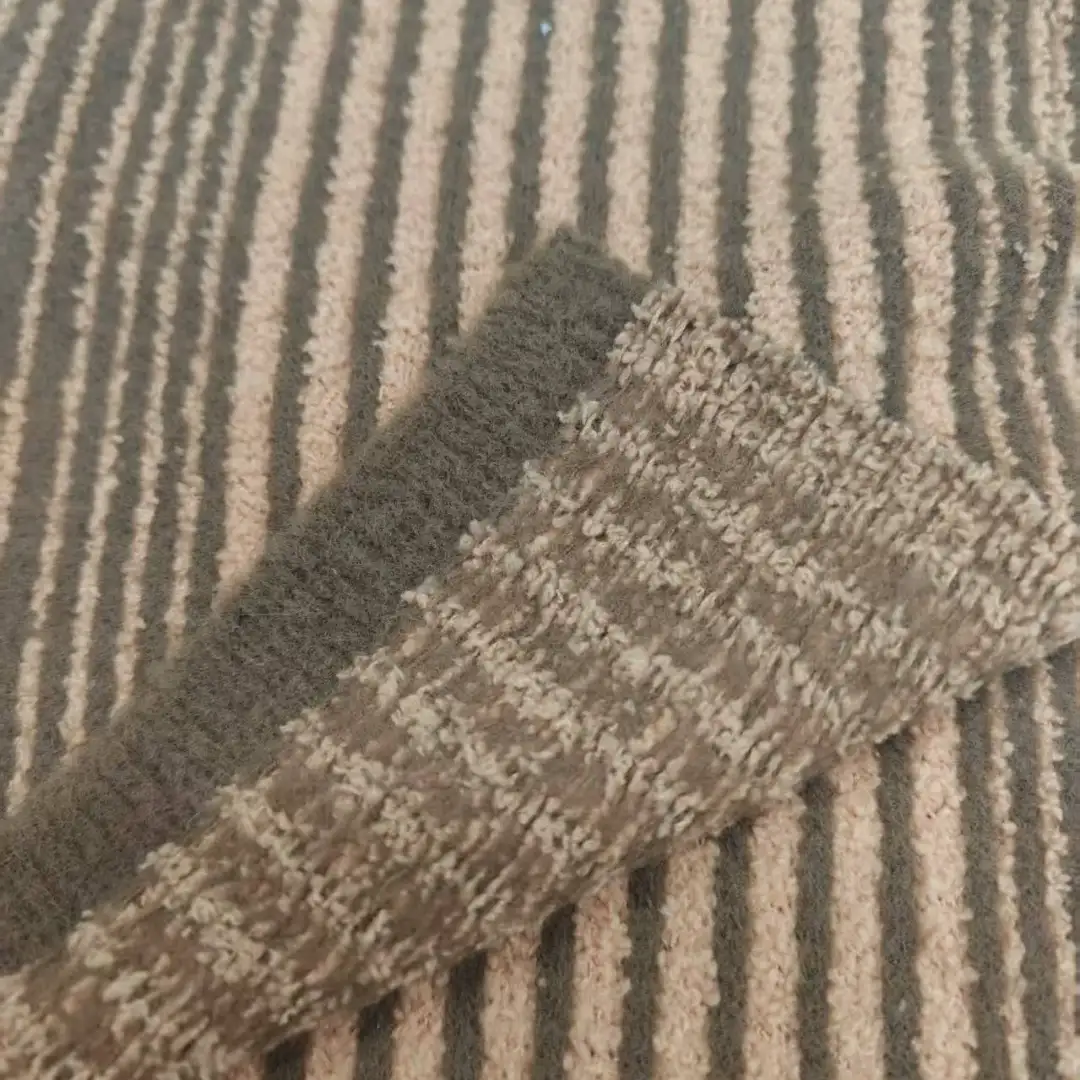 China Yarn for Men’s Vest (Sweater),Open Cardigan (Sweater),Full-Zipper Cardigan (Sweater),Shirt Long Sleeve Zipper (Sweater) Teddy Yarn Fancy Yarn Polyester Nylon Khaki and light brown alternate color buy from China wholesaler bulk order at wholesale price free worldwide shipping Alibaba