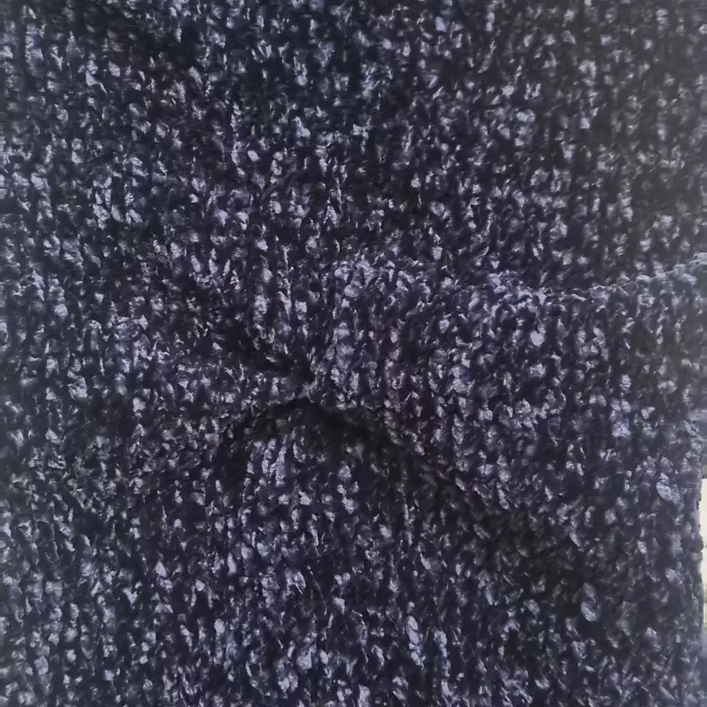 China Yarn for Full-Zipper Cardigan (Sweater),Half-Zipper Cardigan (Sweater),Knitted Jacket (Sweater) Shiny Chenille Fancy Yarn Polyester Navy color buy from China wholesaler bulk order at wholesale price free worldwide shipping Alibaba