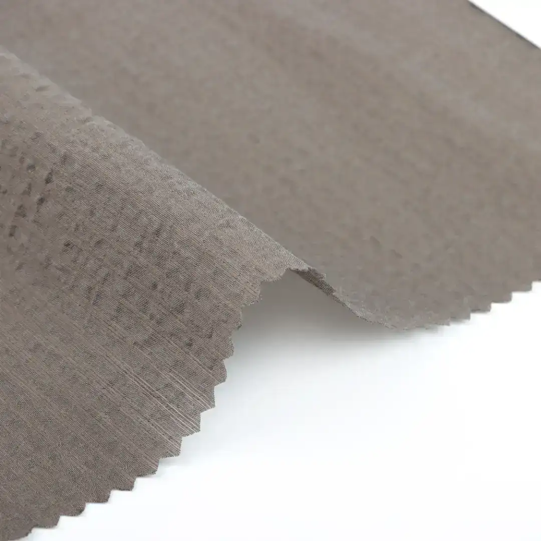 China Fabric for Shirt,Blouse Seersucker Natural Woven Fabric Tencel Nylon bronze color buy from China wholesaler bulk order at wholesale price free worldwide shipping Alibaba