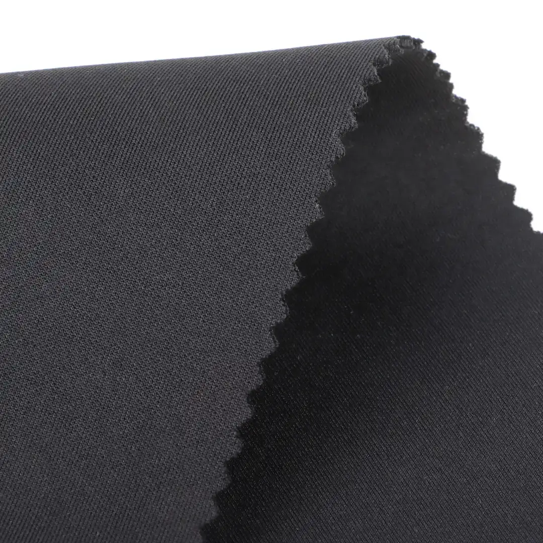 China Fabric for Jackets,Sweatshirt Scuba Knit Fabric Polyester Elastane black color buy from China wholesaler bulk order at wholesale price free worldwide shipping Alibaba