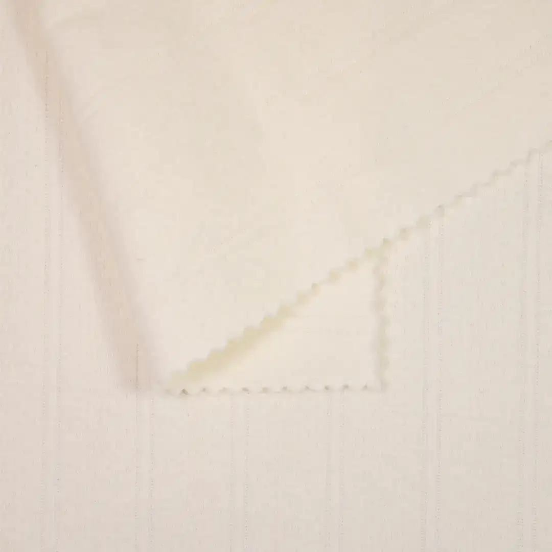 China Fabric for Tank Top,T-shirt ,Loungewear Rib Knit Fabric Cotton cream color buy from China wholesaler bulk order at wholesale price free worldwide shipping Alibaba