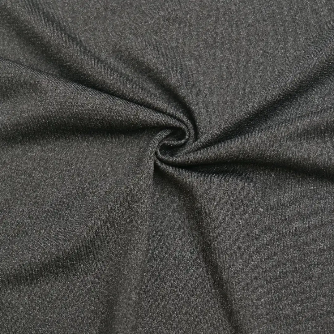 China Fabric for T-Shirt,Yoga Clothes Rib Knit Fabric Polyester Spandex GRAY color buy from China wholesaler bulk order at wholesale price free worldwide shipping Alibaba
