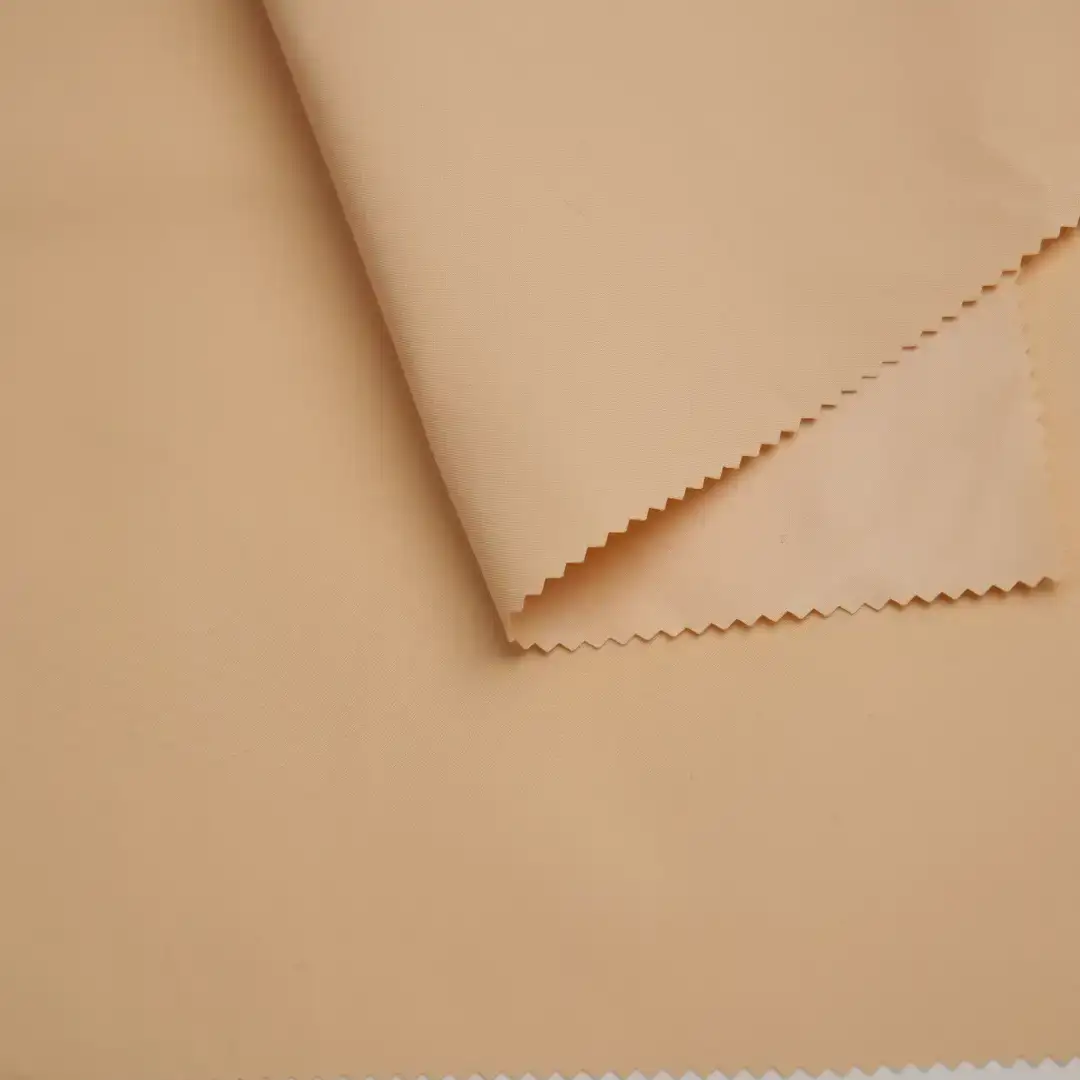 China Fabric for Down Jacket,Ski Suits Cotton Twill Natural Woven Fabric Polyester LEATHER MEAL color buy from China wholesaler bulk order at wholesale price free worldwide shipping Alibaba