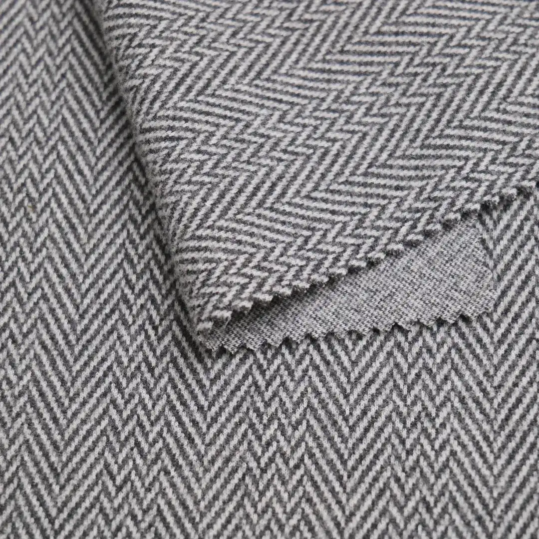 China Fabric for Jackets,Trench Coat,Overcoat,Bomber jacket Weft Jacquard Knit Fabric Polyester GRAY color buy from China wholesaler bulk order at wholesale price free worldwide shipping Alibaba