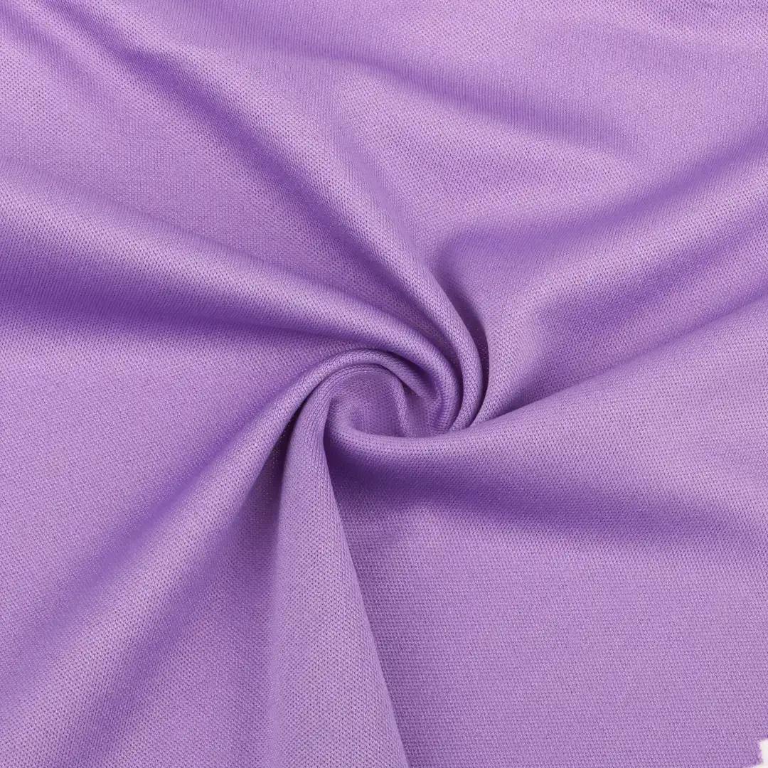 China Fabric for T-Shirt,Jogger,Yoga Clothes Interlock Knit Fabric Polyester purple color buy from China wholesaler bulk order at wholesale price free worldwide shipping Alibaba