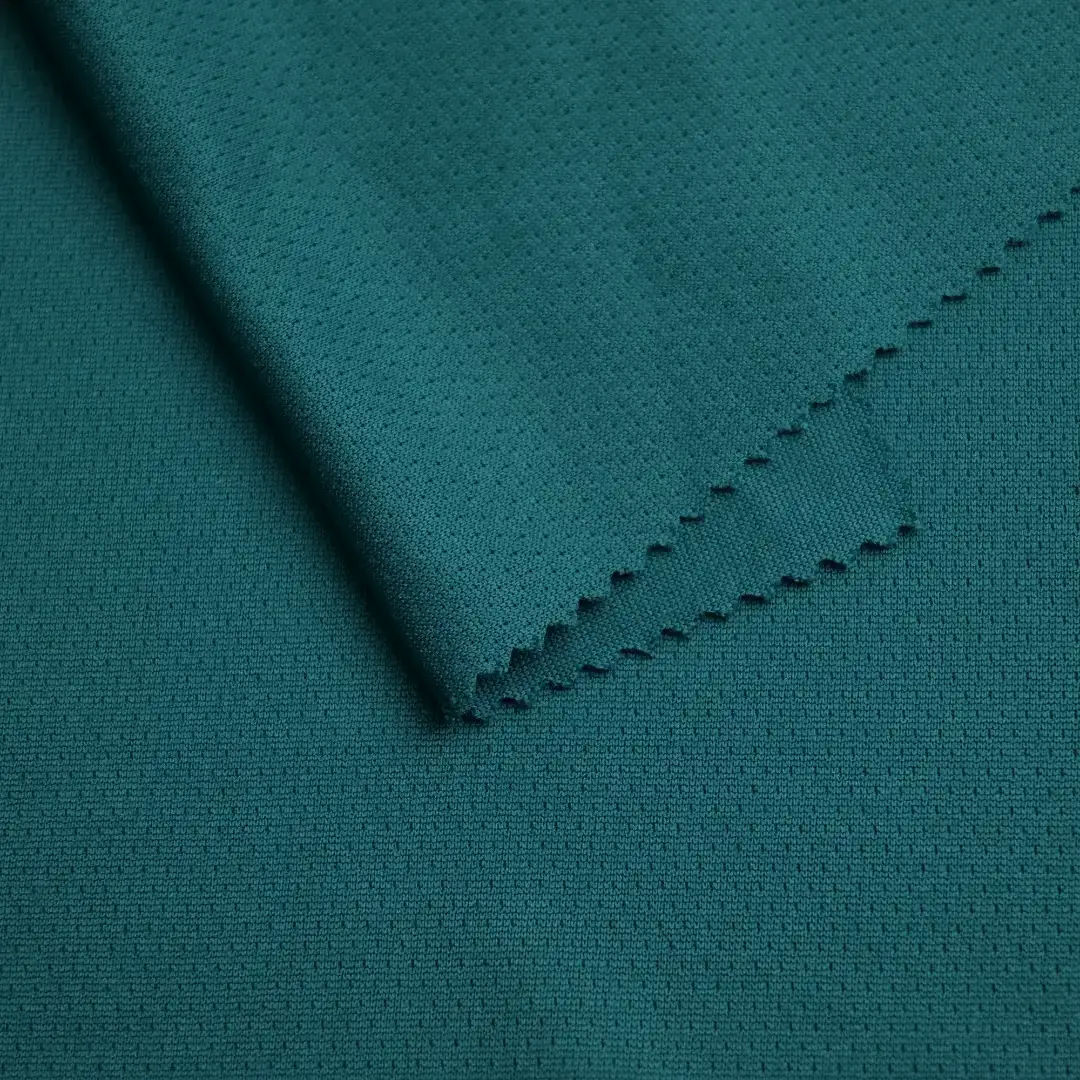 China Fabric for T-Shirt,Jogger,Yoga Clothes,Sports Bras Birdeye Mesh Knit Fabric Polyester GREEN color buy from China wholesaler bulk order at wholesale price free worldwide shipping Alibaba