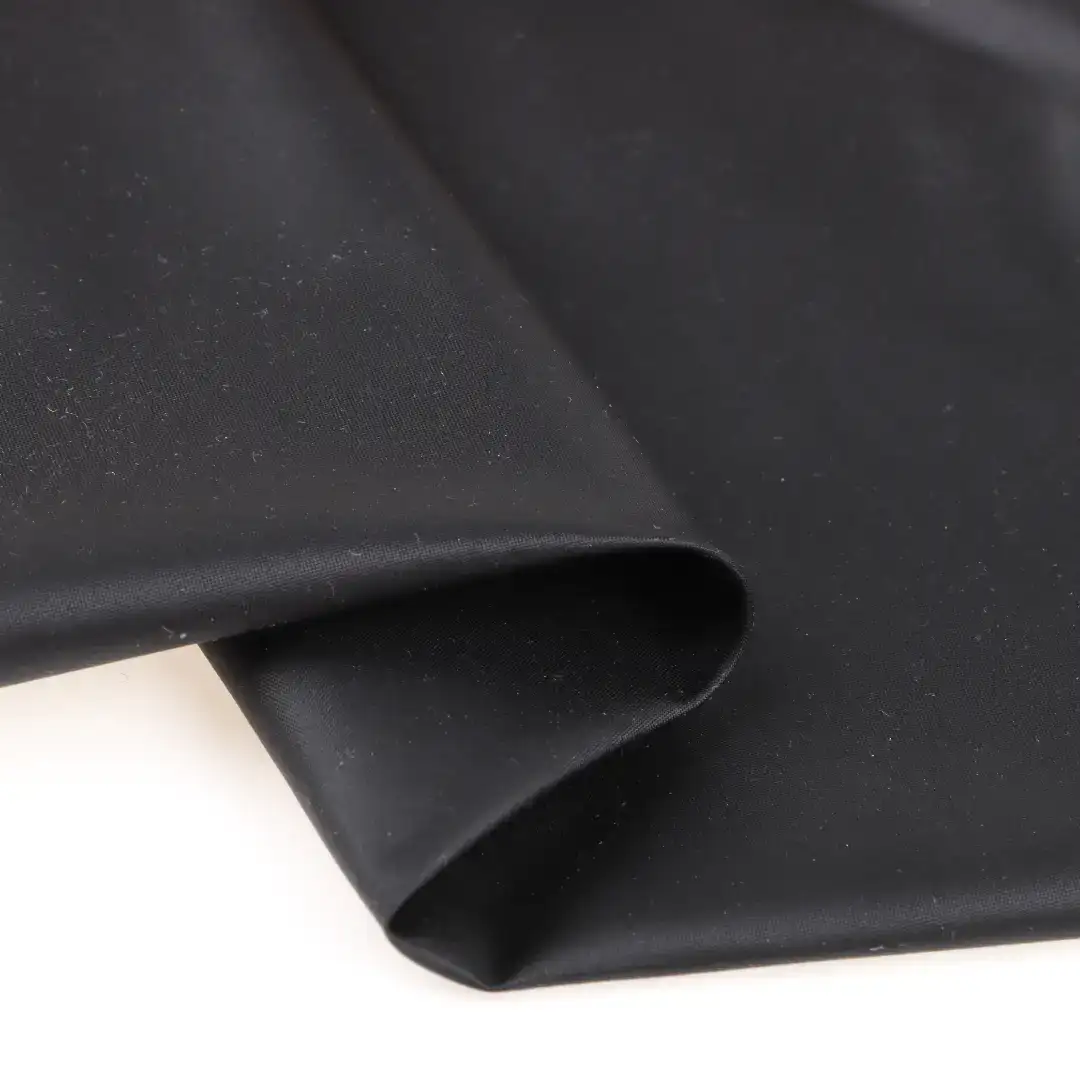 China Fabric for Ski Suits Polyester Taffeta Synthetic Woven Fabric Polyester BLACK color buy from China wholesaler bulk order at wholesale price free worldwide shipping Alibaba