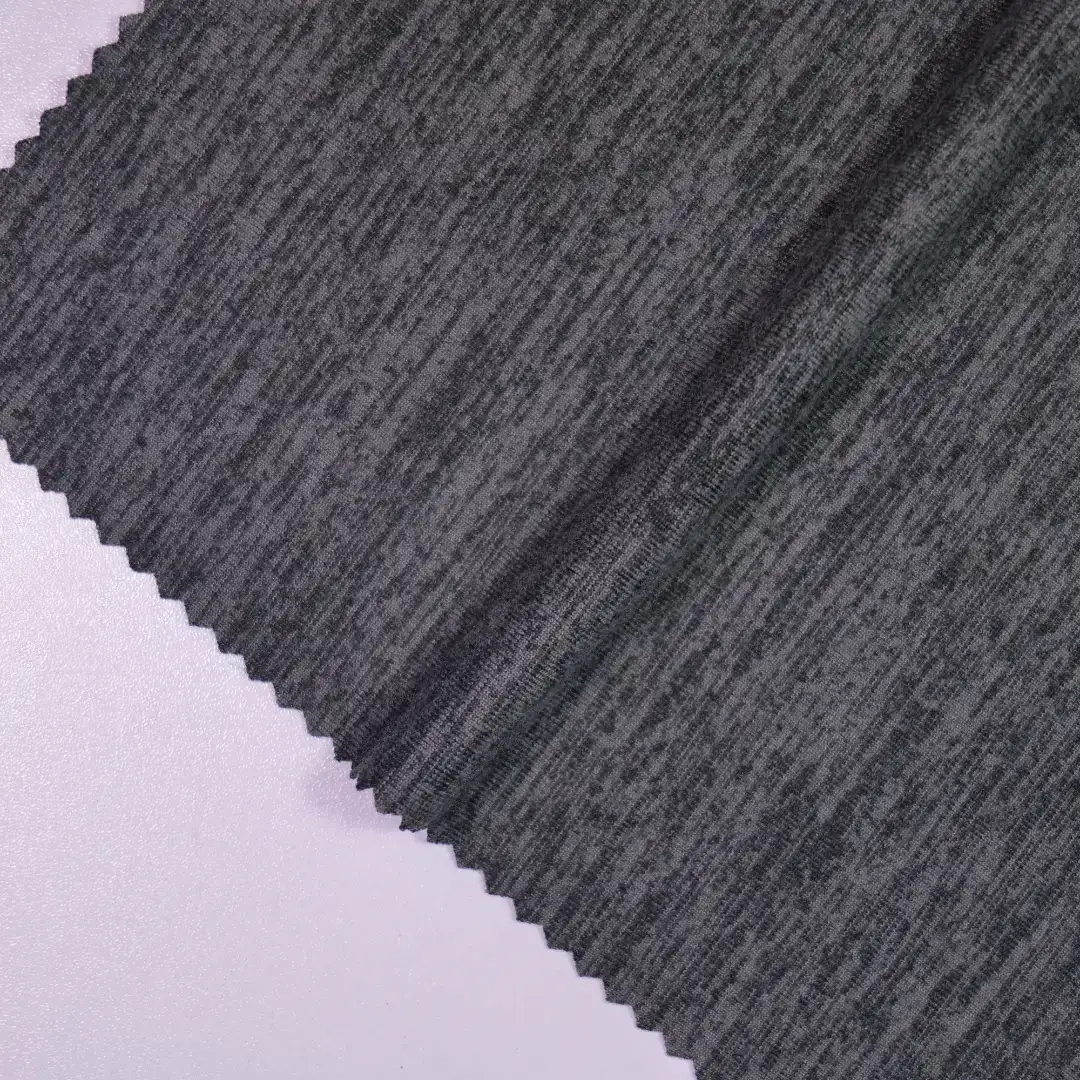 China Fabric for T-Shirt,Polo Shirt Single Jersey Knit Fabric Polyester Spandex Dark gray color buy from China wholesaler bulk order at wholesale price free worldwide shipping Alibaba