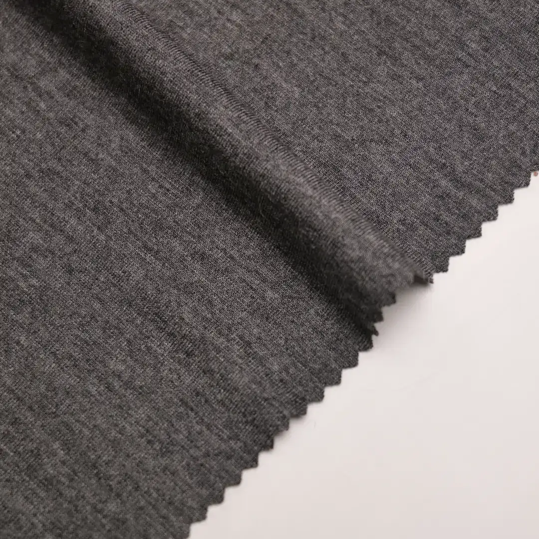 China Fabric for T-Shirt Single Jersey Knit Fabric Polyester Rayon gray color buy from China wholesaler bulk order at wholesale price free worldwide shipping Alibaba