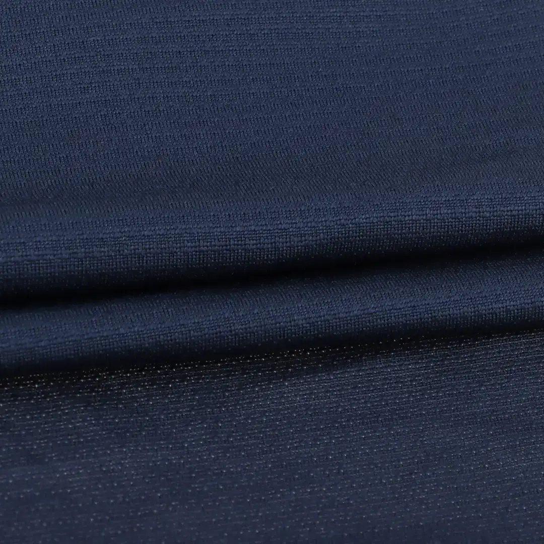 China Fabric for T-Shirt Single Jersey Knit Fabric Polyester Spandex BLUE color buy from China wholesaler bulk order at wholesale price free worldwide shipping Alibaba