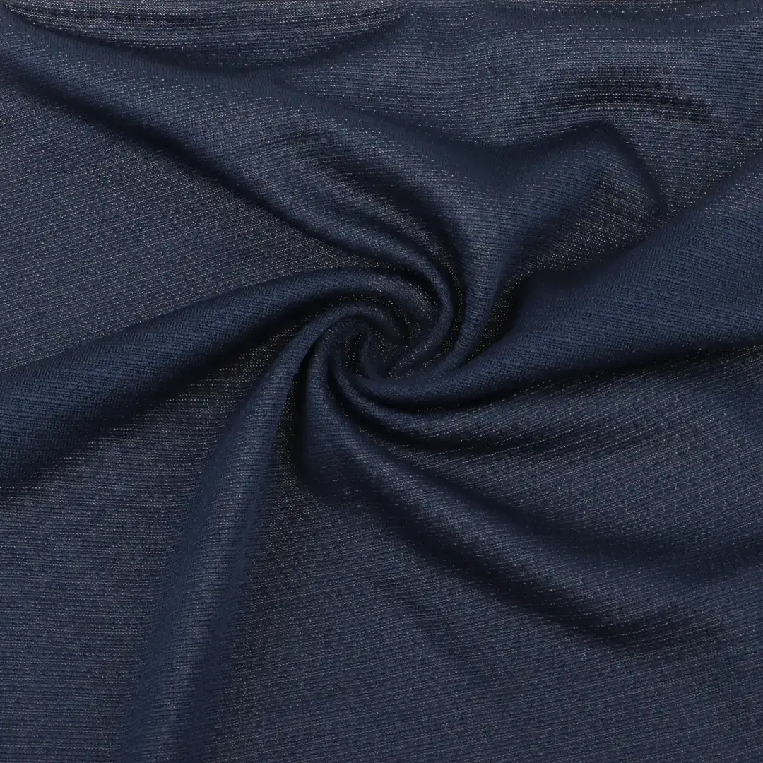 China Fabric for T-Shirt Single Jersey Knit Fabric Polyester Spandex BLUE color buy from China wholesaler bulk order at wholesale price free worldwide shipping Alibaba