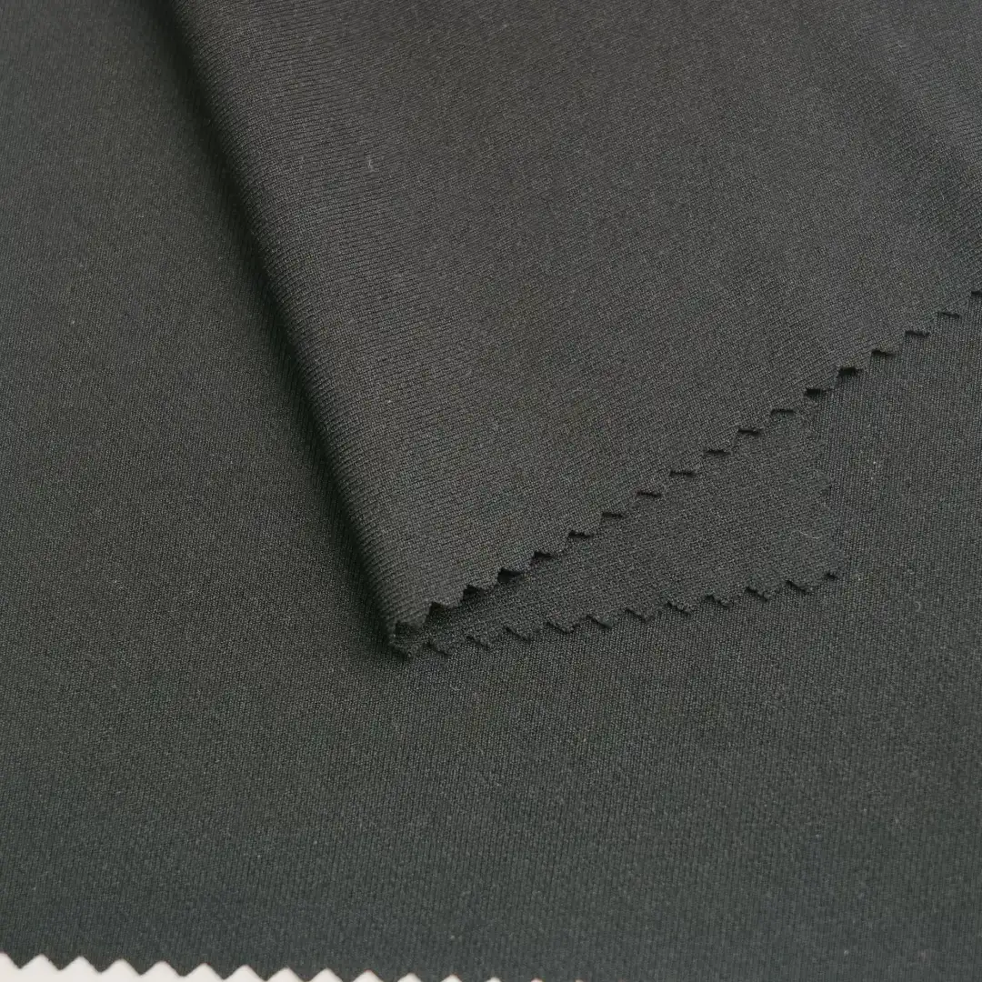 China Fabric for T-Shirt Interlock Knit Fabric Polyester black color buy from China wholesaler bulk order at wholesale price free worldwide shipping Alibaba