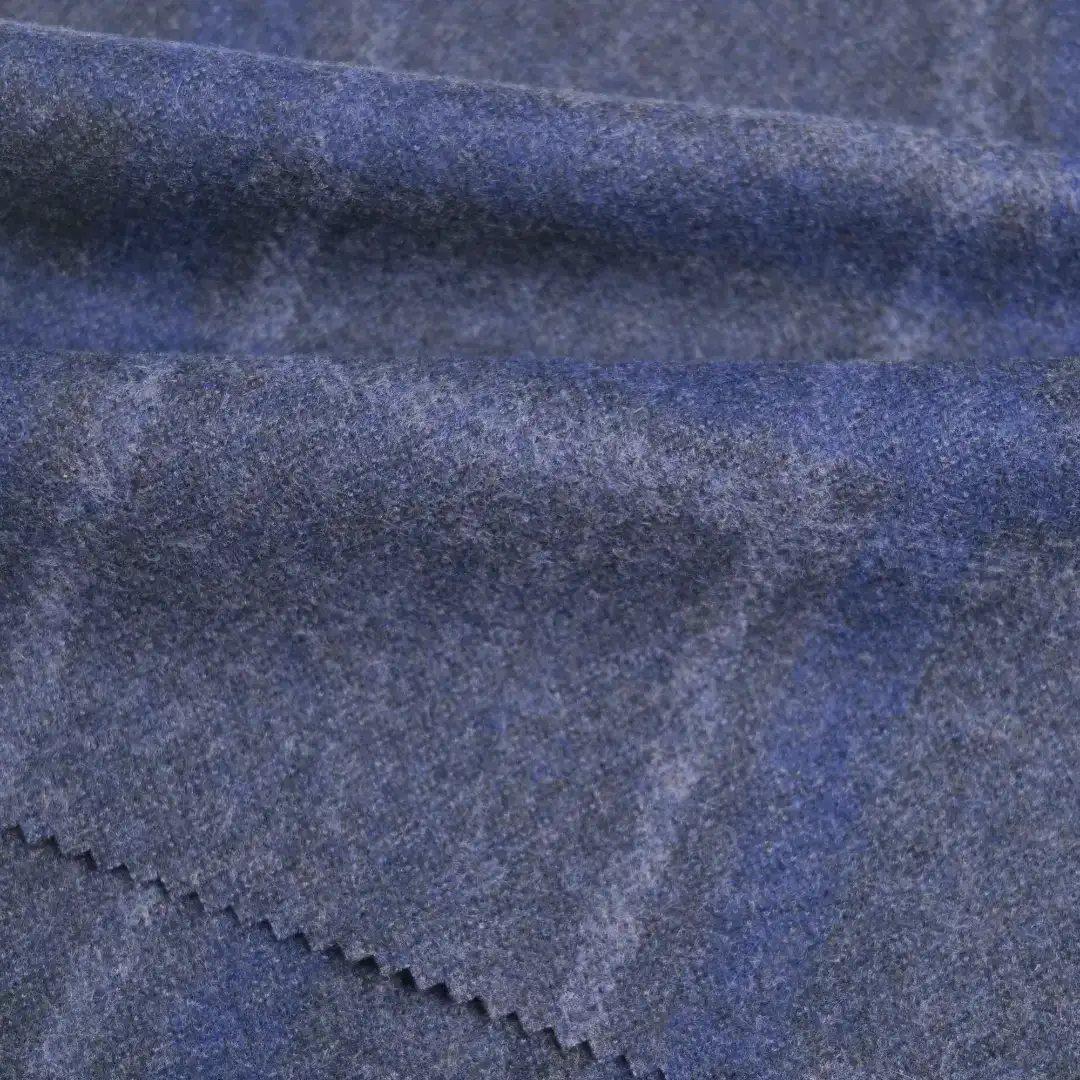 China Fabric for Trench Coat,Overcoat Bristled fabric Knit Fabric Polyester blue color buy from China wholesaler bulk order at wholesale price free worldwide shipping Alibaba