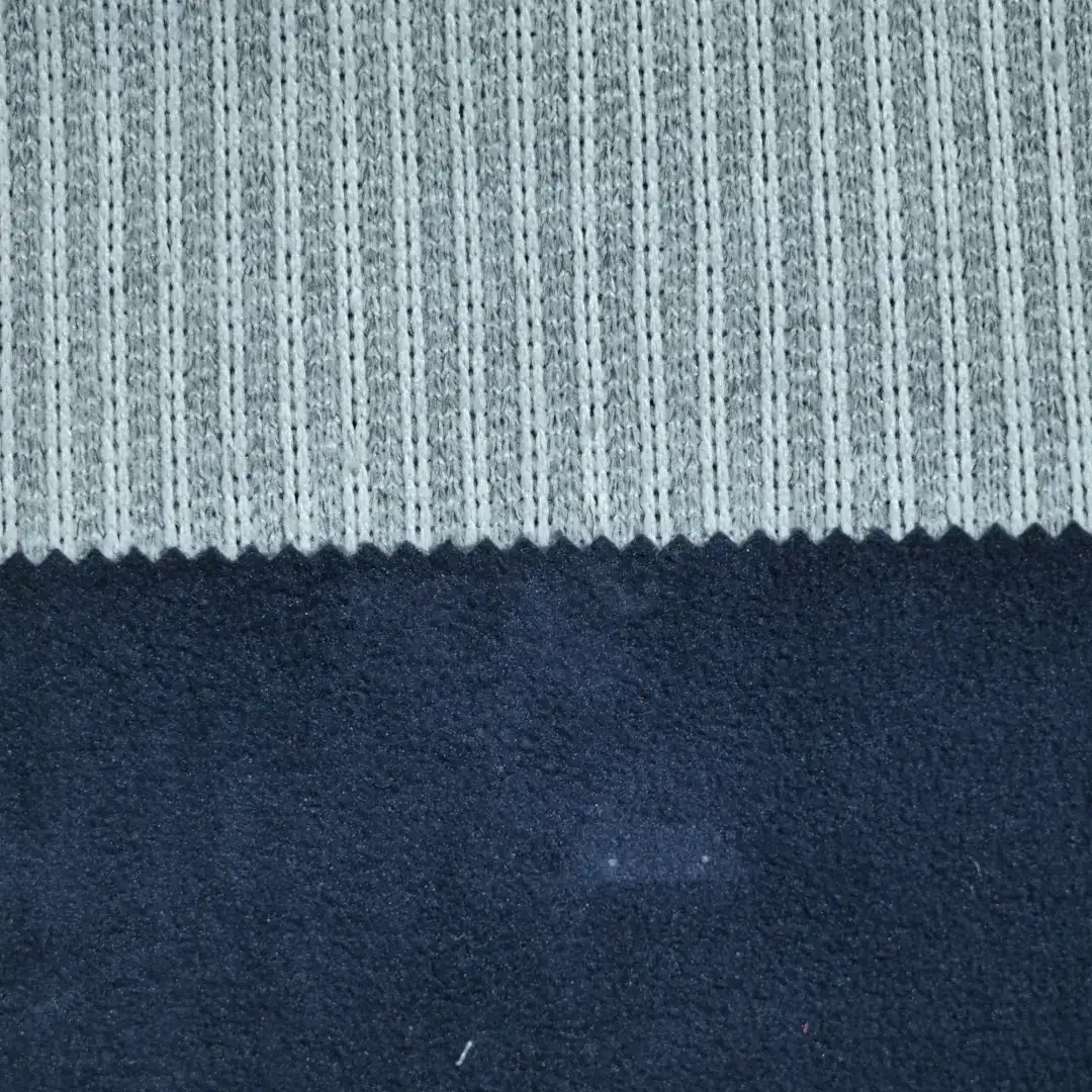China Fabric for Overcoat Hacci Knit Fabric Polyester grey color buy from China wholesaler bulk order at wholesale price free worldwide shipping Alibaba