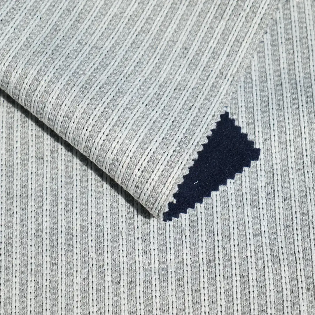 China Fabric for Overcoat Hacci Knit Fabric Polyester grey color buy from China wholesaler bulk order at wholesale price free worldwide shipping Alibaba