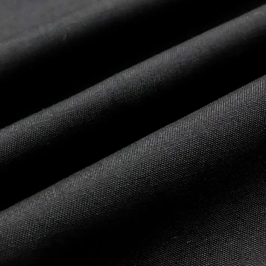 China Fabric for Shirt Long Sleeve Button ,Shirt Half Sleeve Button ,Chino TC Poplin Woven Blended Fabric Polyester Cotton black color buy from China wholesaler bulk order at wholesale price free worldwide shipping Alibaba