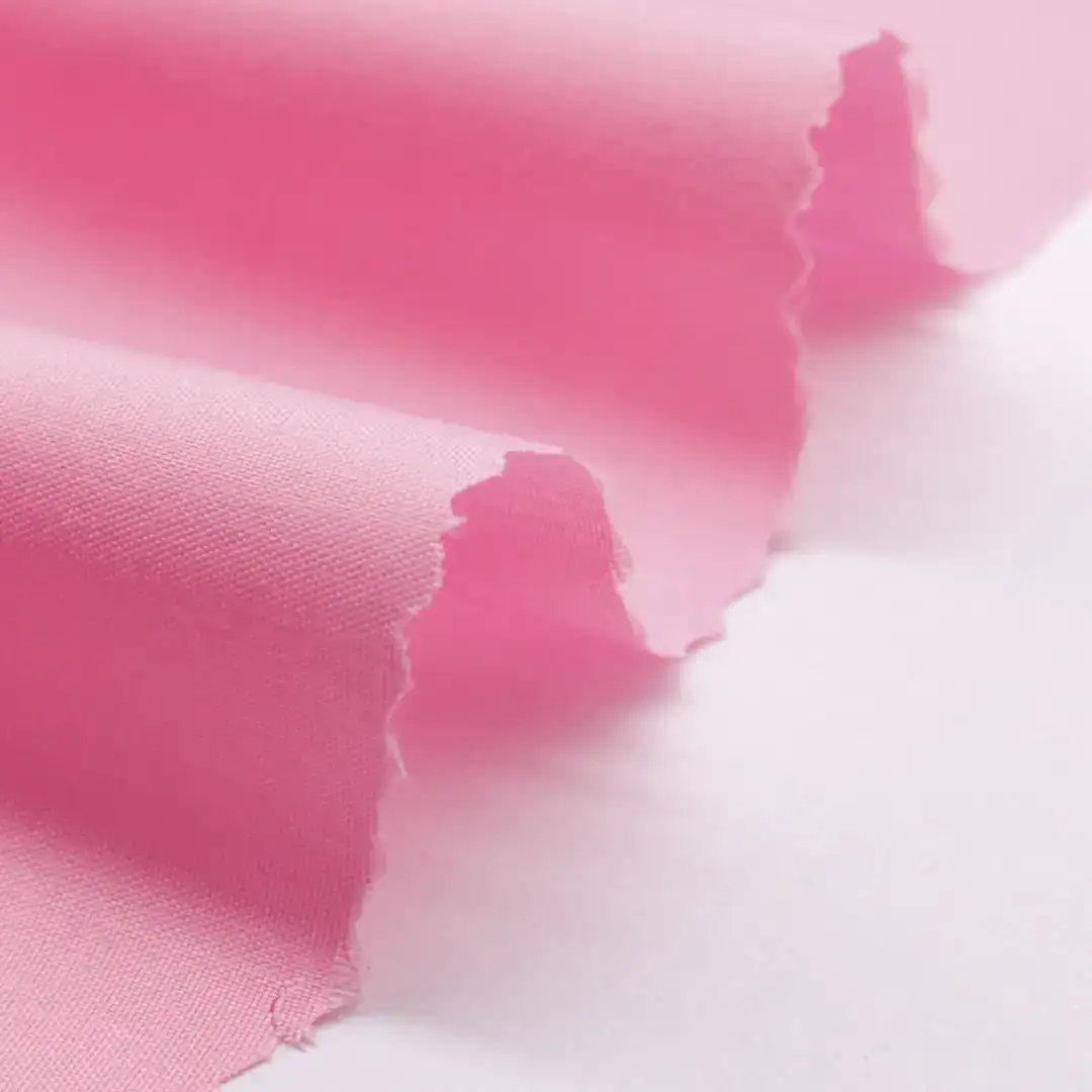 China Fabric for Shirt,Blouse,Dresses (Pullover)  Cotton Plain Natural Woven Fabric Polyester pink color buy from China wholesaler bulk order at wholesale price free worldwide shipping Alibaba