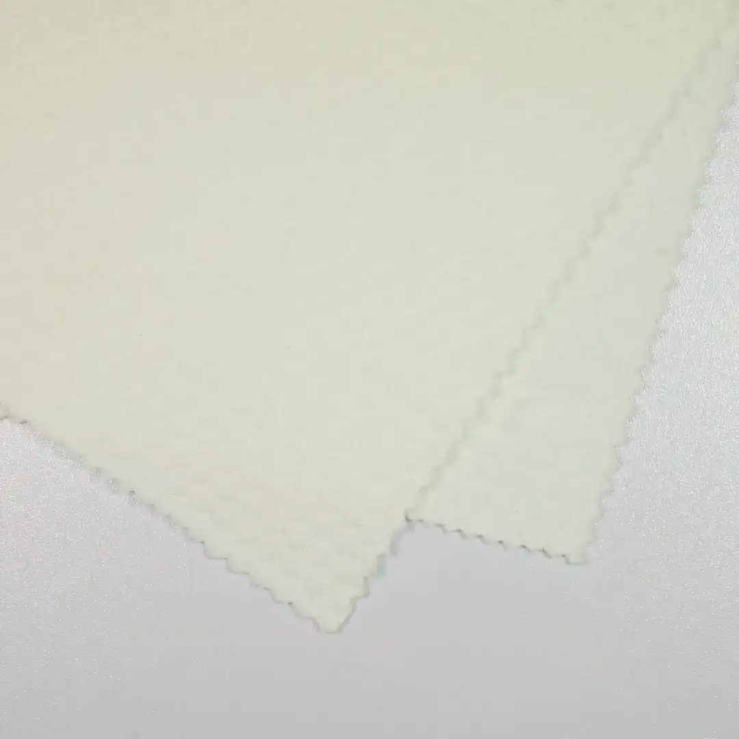 China Fabric for Jackets,T-Shirt,Bomber jacket Weft Jacquard Knit Fabric Polyester Rayon Spandex Milky white color buy from China wholesaler bulk order at wholesale price free worldwide shipping Alibaba