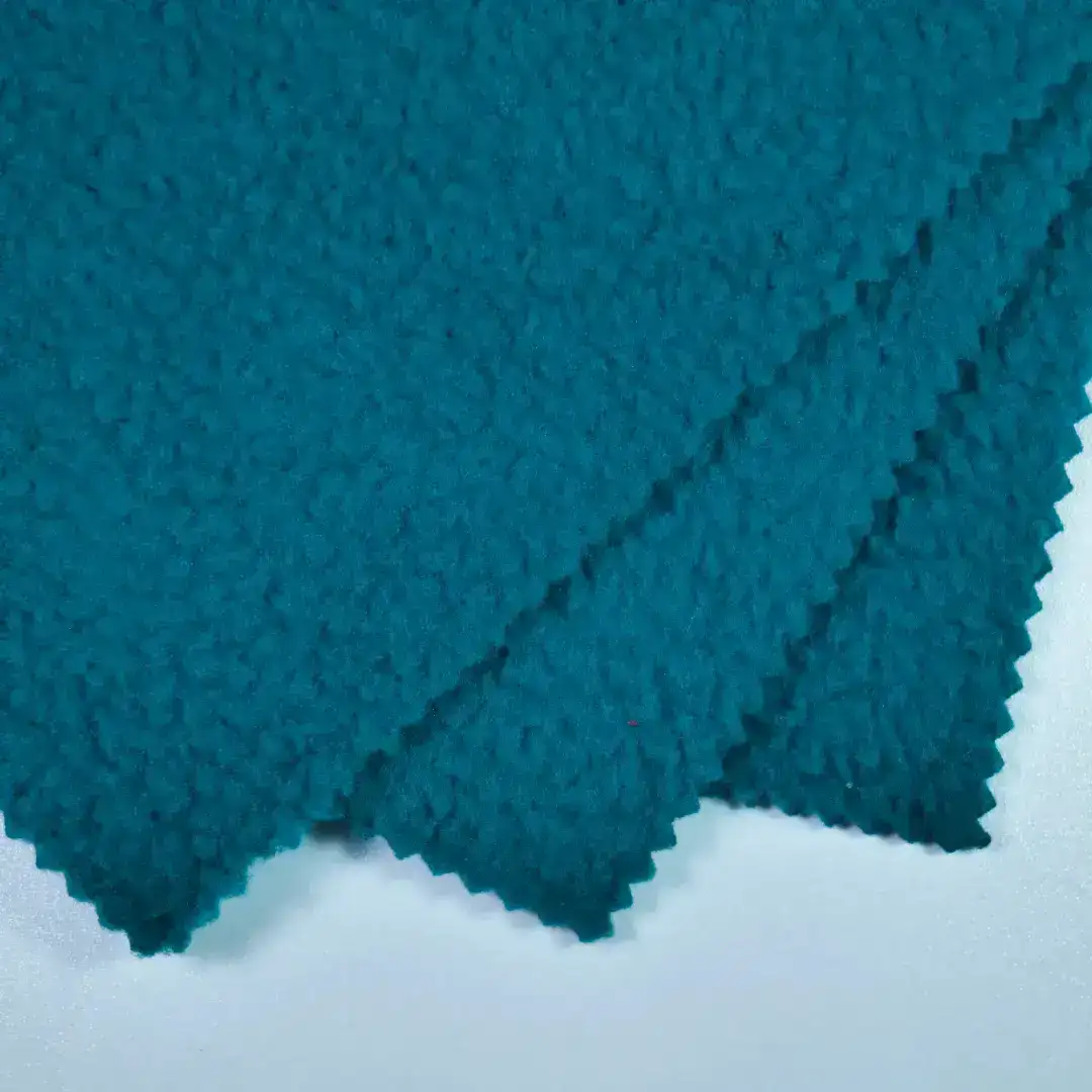 China Fabric for Padded Jacket Polar Fleece Knit Fabric Polyester Dark green color buy from China wholesaler bulk order at wholesale price free worldwide shipping Alibaba