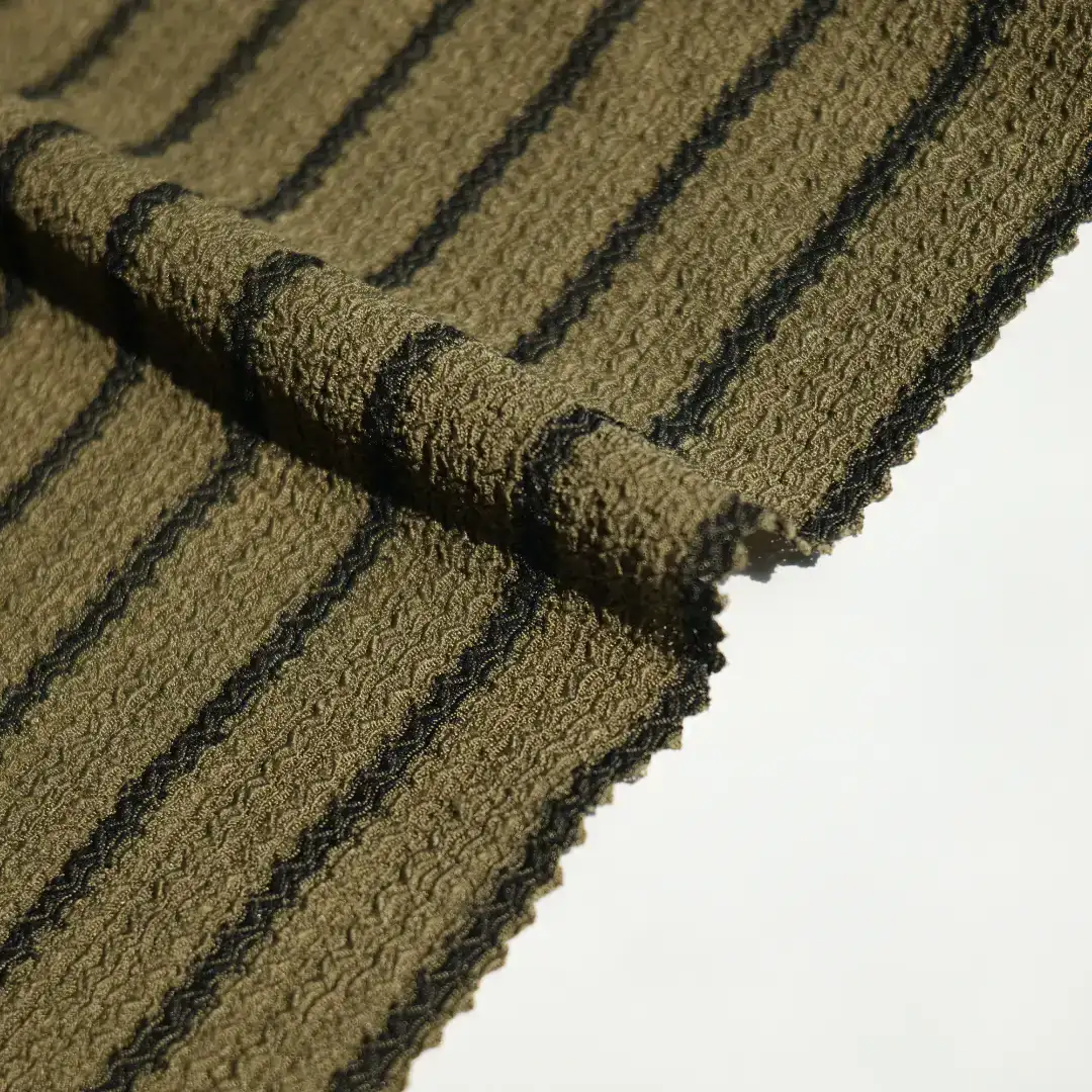 China Fabric for T-Shirt,Blouse,Skirt Jacquard Knit Fabric Polyester Spandex Army green color buy from China wholesaler bulk order at wholesale price free worldwide shipping Alibaba